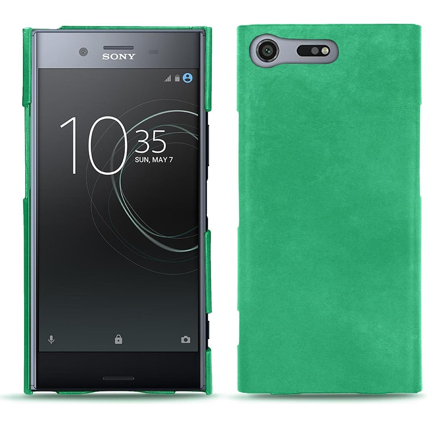 Noreve Lederschutzhülle (Sony Xperia XZ Premium), Smartphone Hülle, Grün