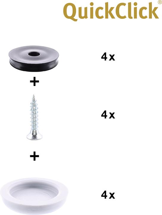 Produktbild QuickClick Hyper (Kunststoffgleiter, 4 Stk.)