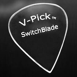 V-Picks V-Pick Switchblade Ghost Rim Pick (1.50 mm), Plektrum, Transparent