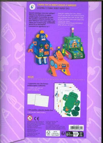 Image du produit Hello robot : 3 paper toys de robots rigolos à fabriquer (Français, Collectif, 2024)