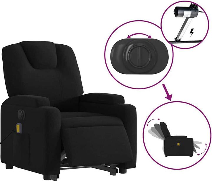 Immagine prodotto vidaXL Poltrona massaggiante elettrica con tessuto di supporto