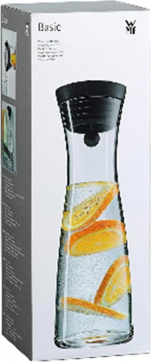 Productafbeelding WMF Waterkaraf 1l Glazen karaf Basic Kanteldeksel CloseUp Sluiting (1 l)