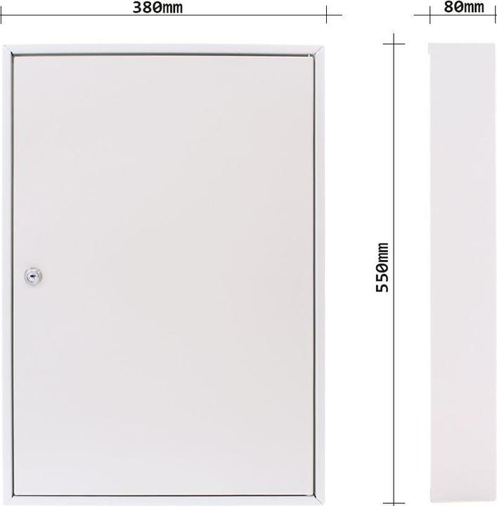 Productafbeelding Rottner Sleutelkast enkele deur S 50 cilinderslot