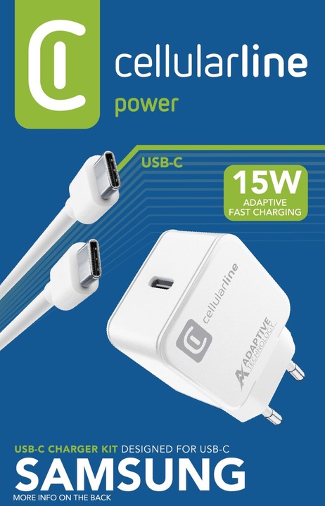 Image du produit Cellularline USB-C Charger Kit 15W (15.03 W)