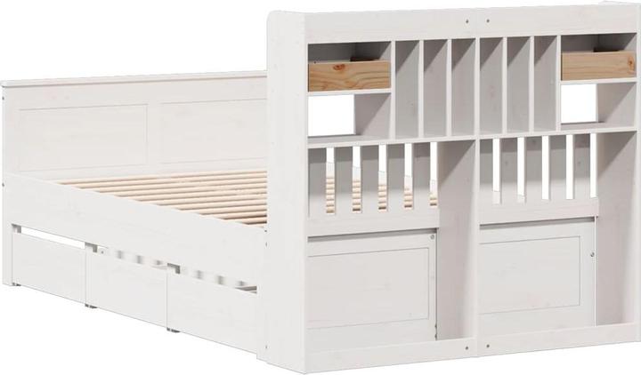 Produktbild vidaXL Bett mit Regal (135 x 190 cm)