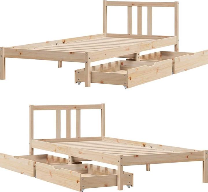 Produktbild vidaXL Bettrahmen (75 x 190 cm)