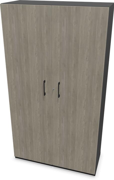 Grigio scuro, Legno decorativo grigio con struttura, Nero
