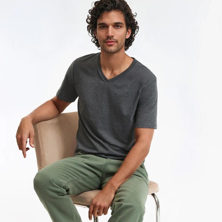 Immagine prodotto La Redoute Collections T-Shirt mit V-Ausschnitt (3XL)