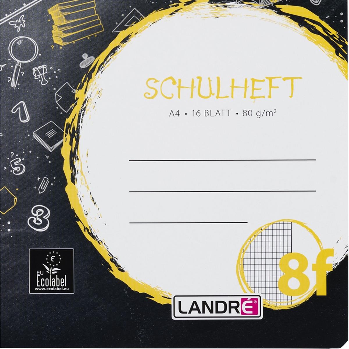 Thumbnail - Landré, Heft + Block, A4 2fach rückendrahtgeheftetes Schulheft (A4, Gepunktet, Harter Einband)