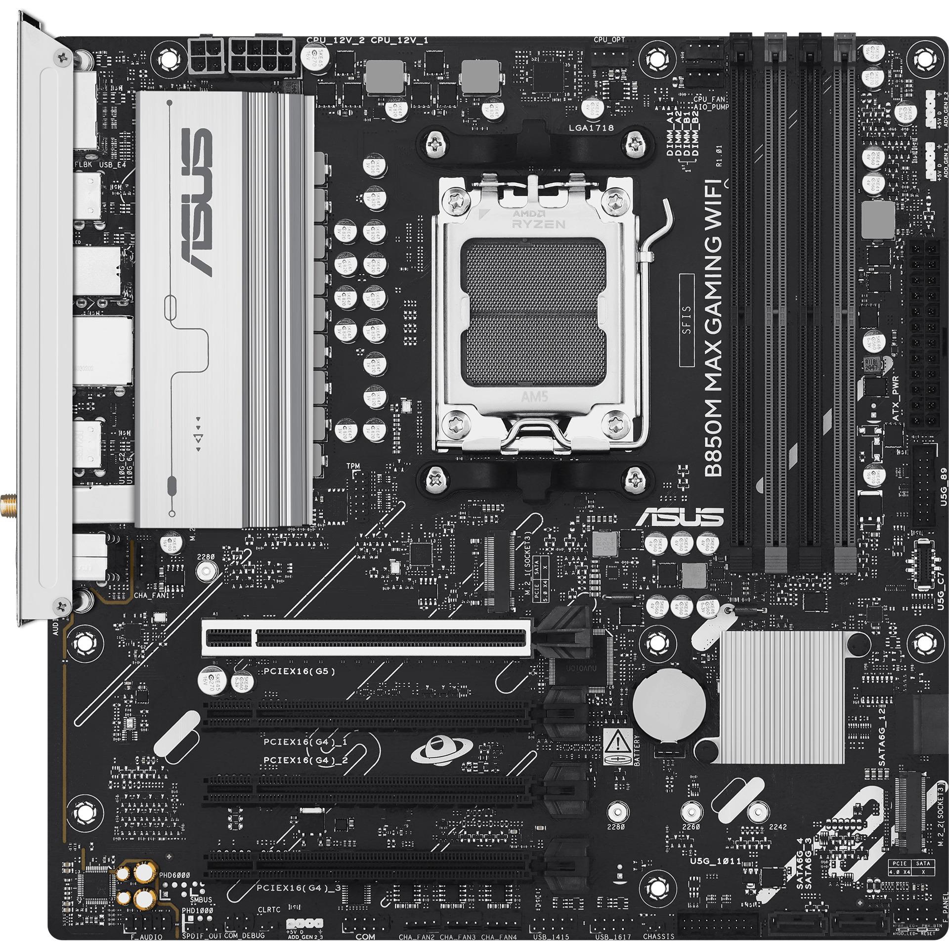 ASUS B850M Max Gaming WIFI (AM5, AMD B850, mATX), Mainboard