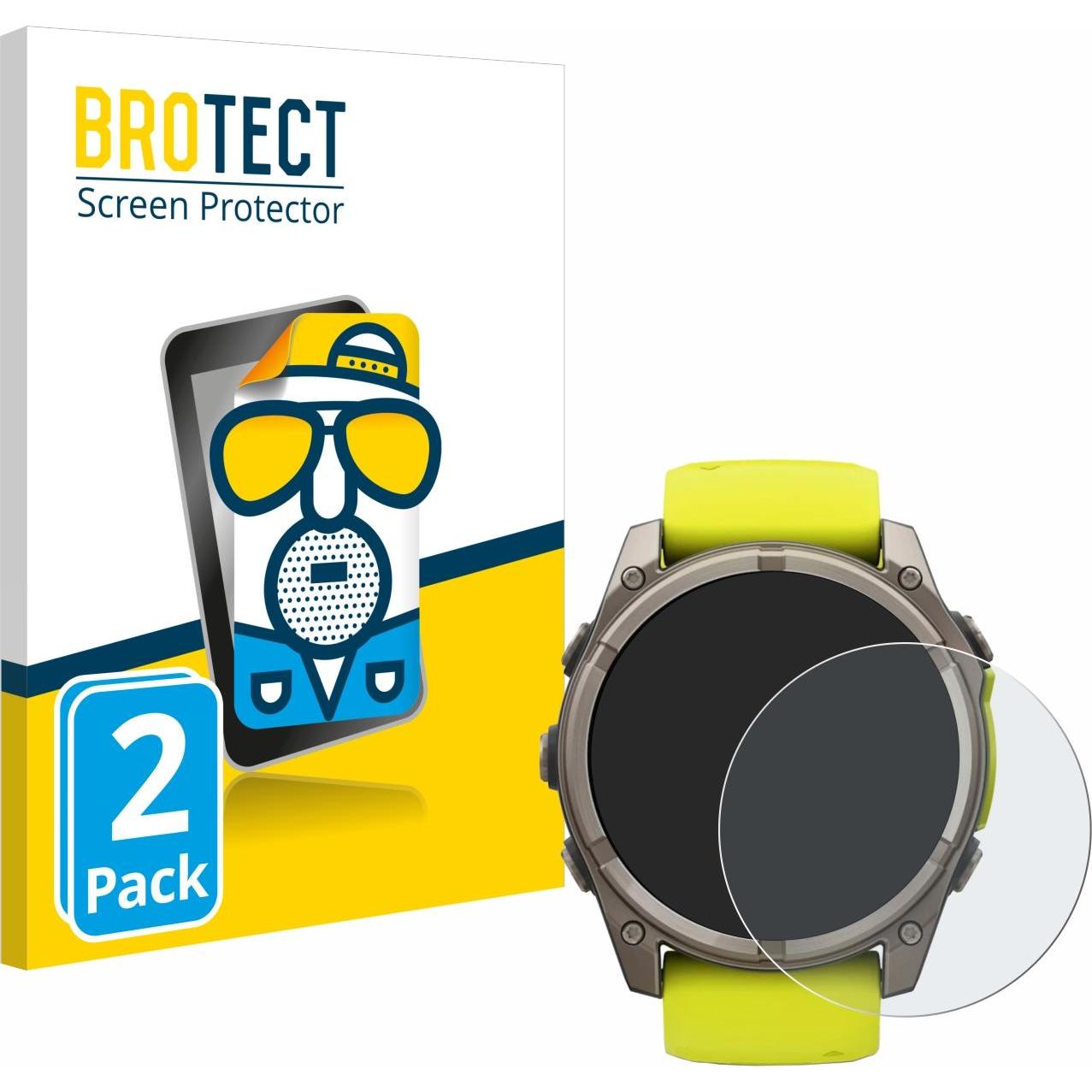 BROTECT Entspiegelungsfolie Displayschutz Displayschutzfolie Folie Matt, Smartwatch Schutzfolie, Grau