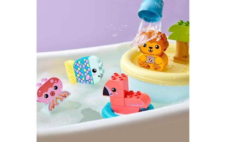 Produktbild LEGO Badewannenspass: Schwimmende Tierinsel (10966)