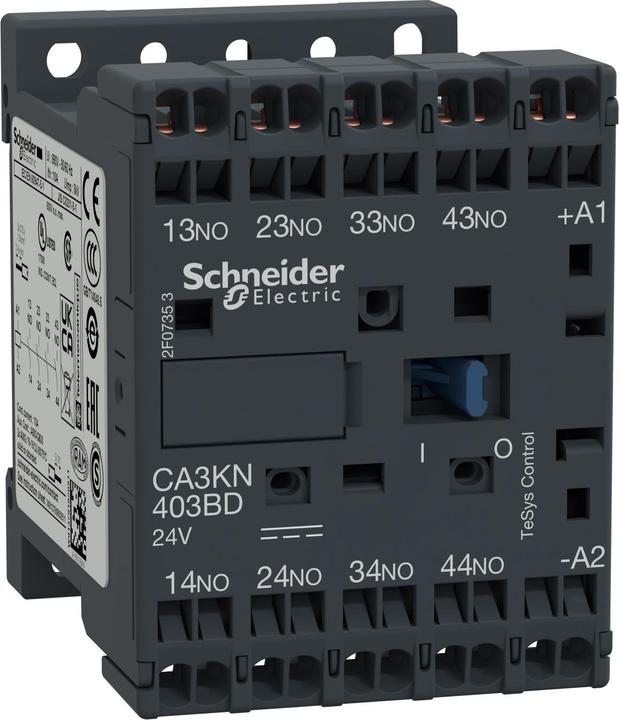 Actual product image Schneider Electric Auxiliary contactor, 4S, 24V DC CA3KN403BD