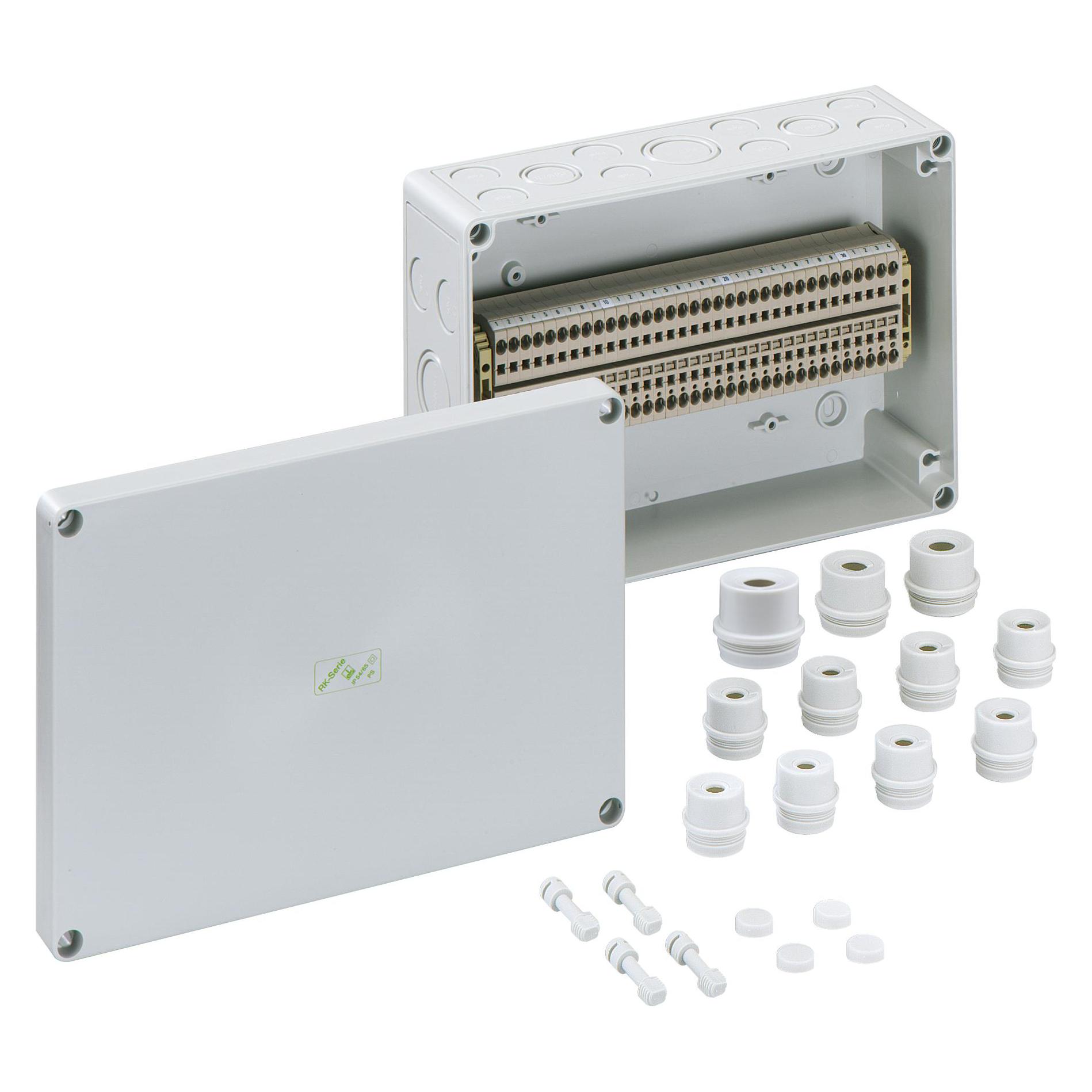 Spelsberg Spe Rk 4/34 Sl-34x4qmm Klemmenblokbehuizing 254x180x90mm (Huisvesting), Elektronica Benodigdheden + Behuizing, Grijs