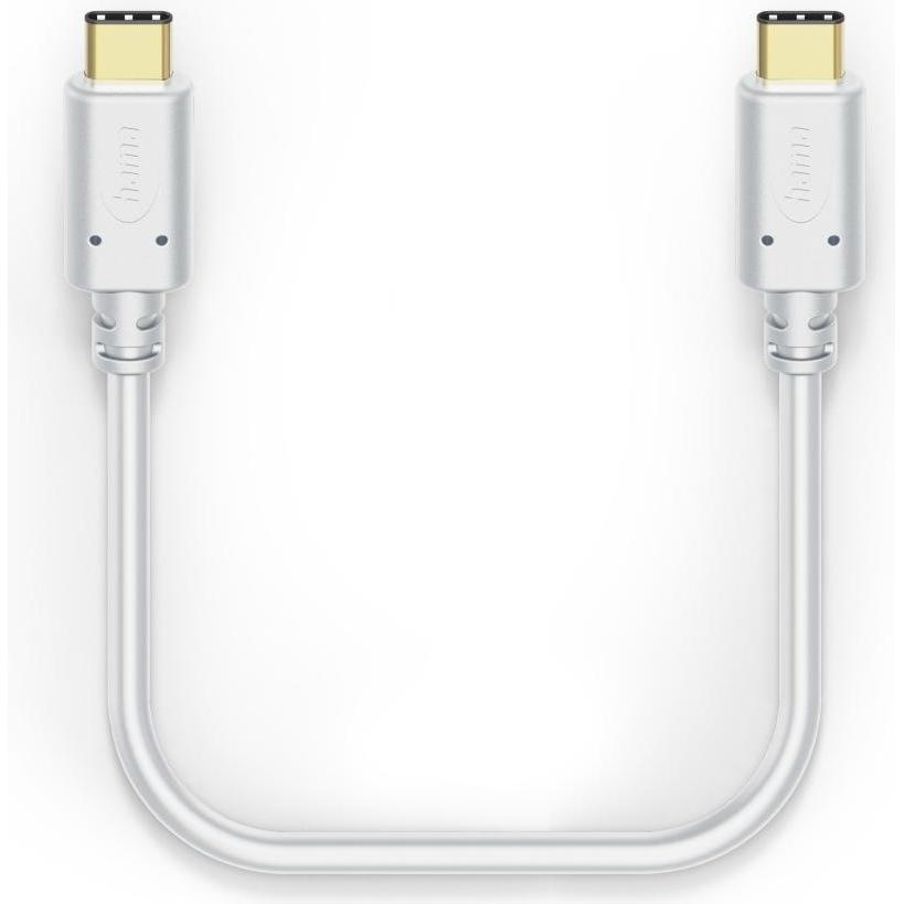 Thumbnail - Hama Ladekabel, USB-C - USB-C, 1,5 m, Weiss (1.50 m, USB 2.0), USB Kabel
