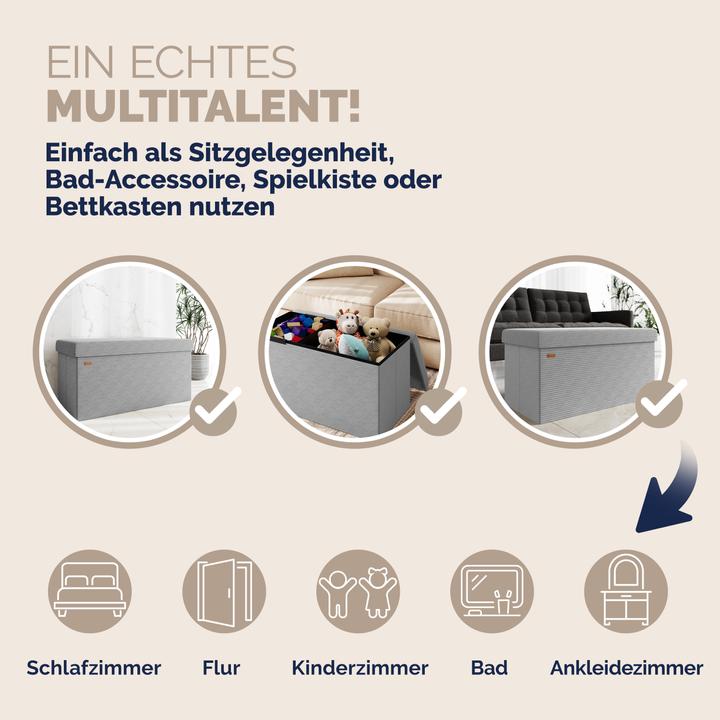 Image du produit Casaria Coffre de siège Cord (76 cm)