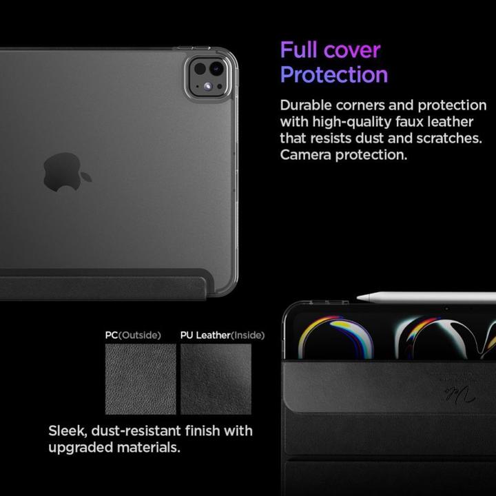 Produktbild Spigen - Liquid Air Folio - iPad Pro 11 (2024) - Black (Apple iPad Pro 11 2024)
