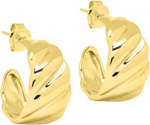 Candy Creoles Veron, 925 Sterling Silver, gold plated (925 sterling silver, 18k gold-plated, 925 Sterling silver)