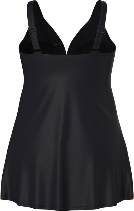 Actual product image Ulla Popken Parrot Motif Sweetheart Neckline Swim Dress (52)