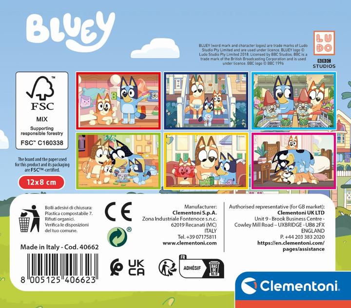 Produktbild Clementoni Cubi 6 - Bluey (6 Teile)