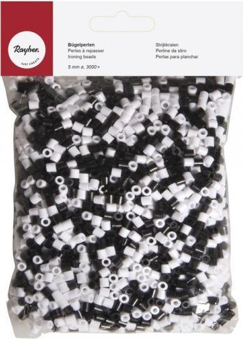 Image du produit Rayher Perles à repasser Mix noir/blanc 5mm 3000 pcs.
