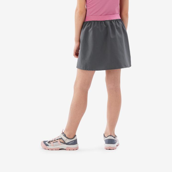 Image du produit Quechua Jupe-short de randonnée enfant 7-15 ans, MH100 grise (164, 170)
