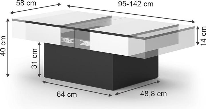 Actual product image Vicco Boto (142 x 40 x 58 cm)