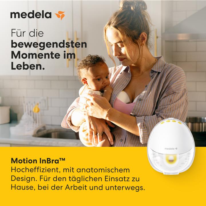 Actual product image Medela Motion InBra Einzelmilchpumpe