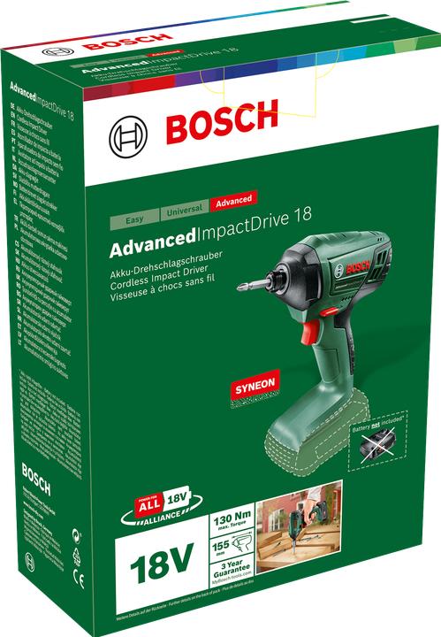Actual product image Bosch Home & Garden AdvancedImpactDrive 18 (Rechargeable battery operated)