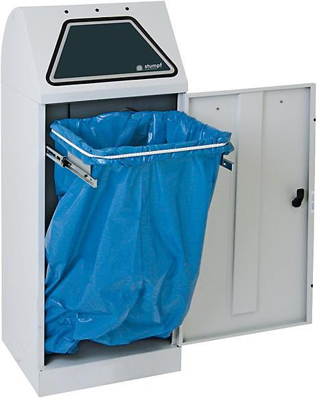 Actual product image kaiserkraft System recyclable waste collectors, manually operated flap (45 l)