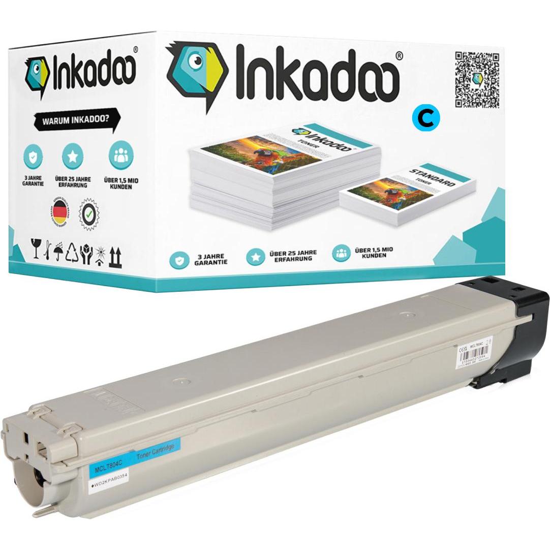 Inkadoo, Toner, Kompatibel zu Samsung CLT-804S/ELS / 804 Tonerkartusche (C)
