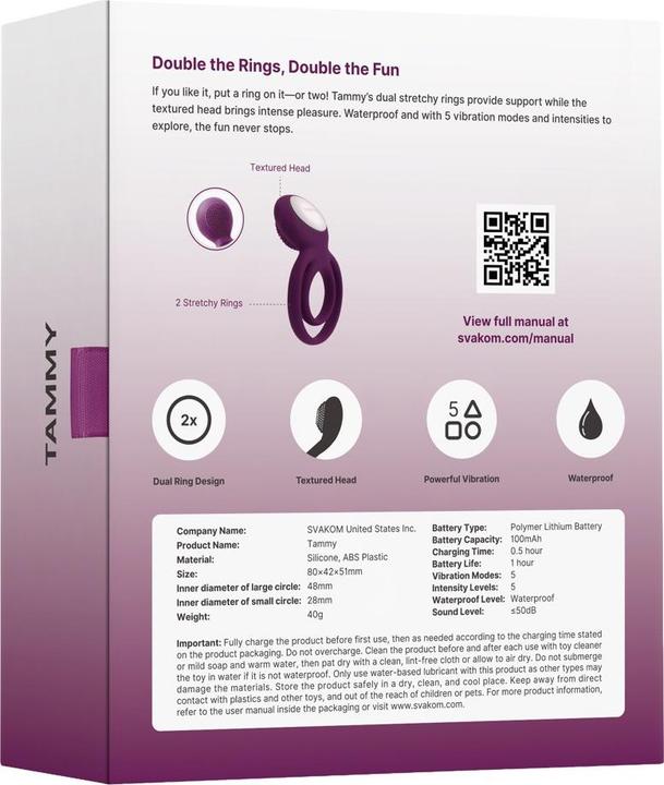 Actual product image Svakom Tammy (4.80 cm)