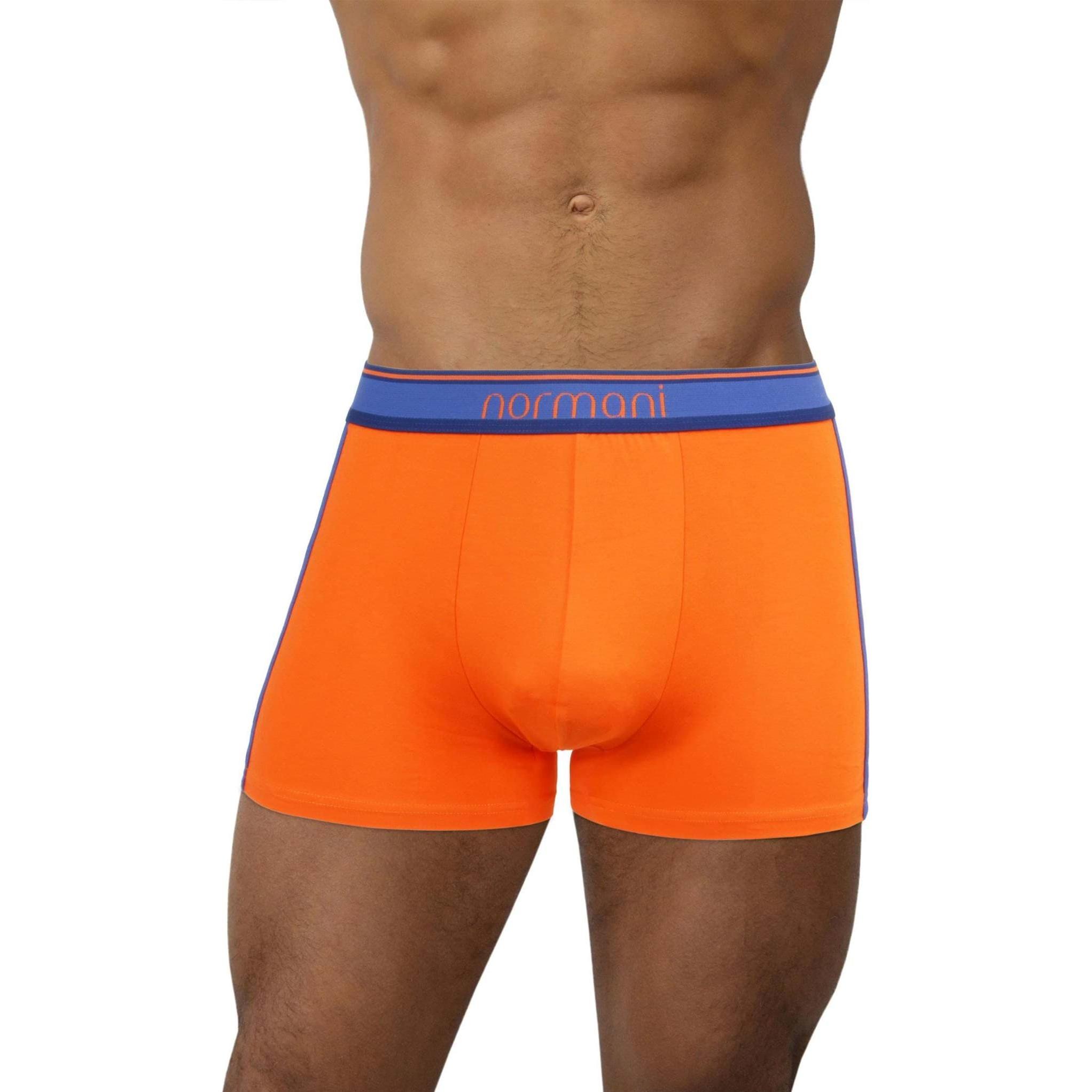 Normani, Herren, Unterhosen, 6 Stück Retro Boxershorts aus Baumwolle, Orange, (S, 6er Pack)