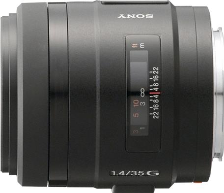 Actual product image Sony 35mm f/1.4 G, Full Frame A-Mount (Sony A, full size)