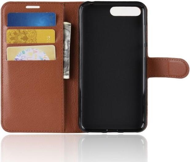 Produktbild MU Classic Litchi Leder Bookcover Series (Huawei Y6 (2018))