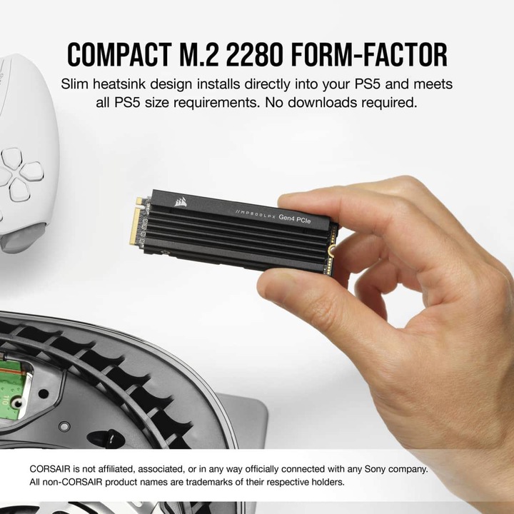 Actual product image Corsair MP600 PRO LPX (2000 GB, M.2 2280)
