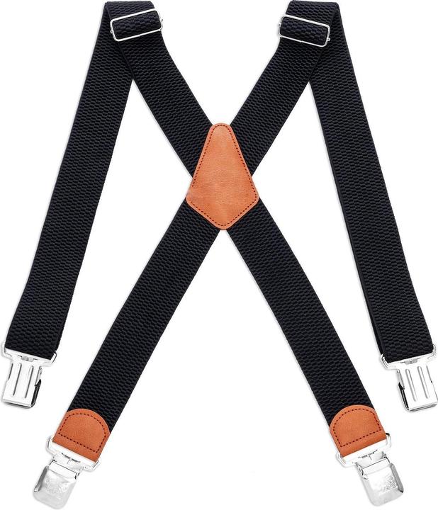 Only-Bags.Store Hosenträger mit 4 starken Clips breite letzte verstellbare Länge