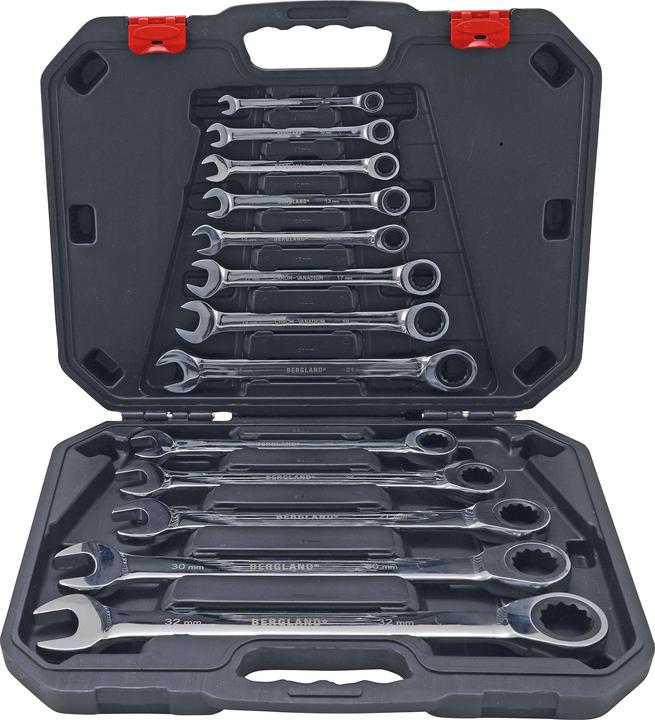 Produktbild BGS Ratschenring-Maulschlüssel-Satz (32 mm, 19 mm, 27 mm, 22 mm, 30 mm, 24 mm, 8 mm, 12 mm, 13 mm, 14 mm, 21 mm, 17 mm, 10 mm)