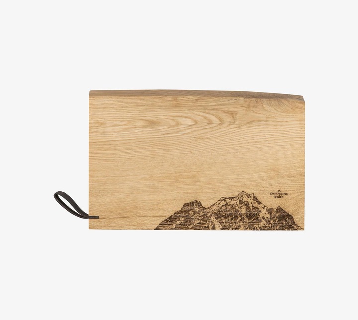 Actual product image Panorama Knife Wooden board RUSTIKAL Pilatus