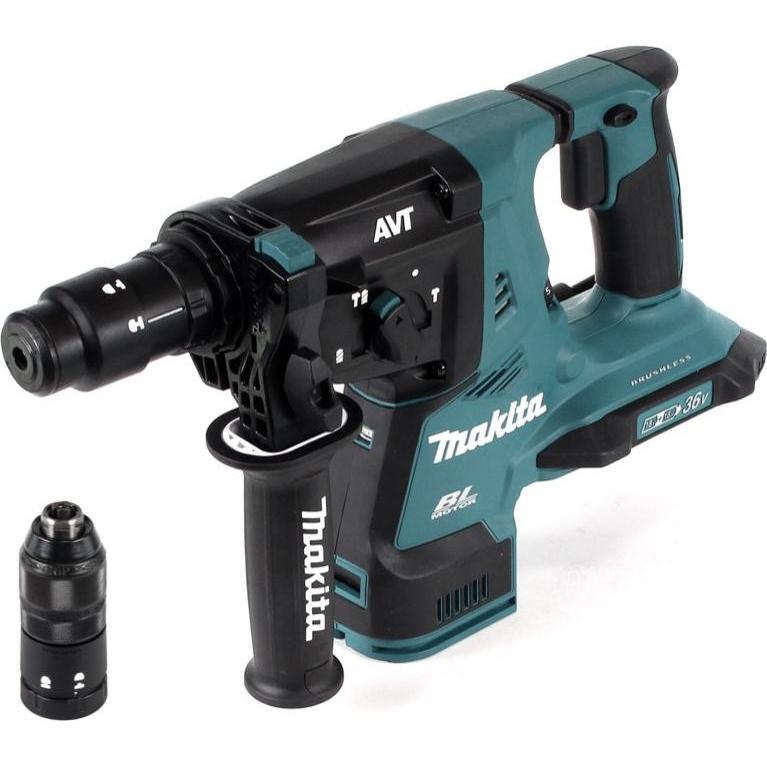 Thumbnail - Makita, Bohrmaschine + Akkuschrauber, DRILL AND ASSESSMENT HAMMER SDS-PLUS 2x18V 2.9J WITHOUT BATTERIES AND CHARGER + HO...