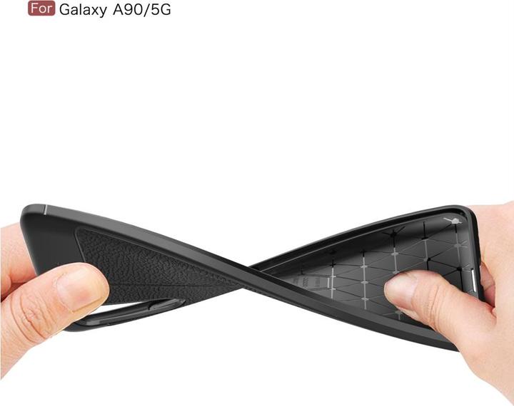 Produktbild Screenguard Samsung Galaxy A90 5G Hülle Leather Design TPU Cover (Samsung Galaxy A90 5G)