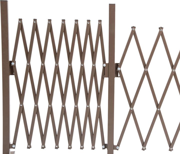 Image du produit Outsunny Zaun Aluminium, Eisen Dunkelbraun