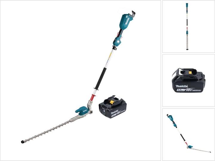 Produktbild Makita DUN 500 WT Akku Heckenschneider 18 V 50 cm Brushless + 1x Akku 5,0 Ah - ohne LadegerÃ¤t (Akkubetrieb)