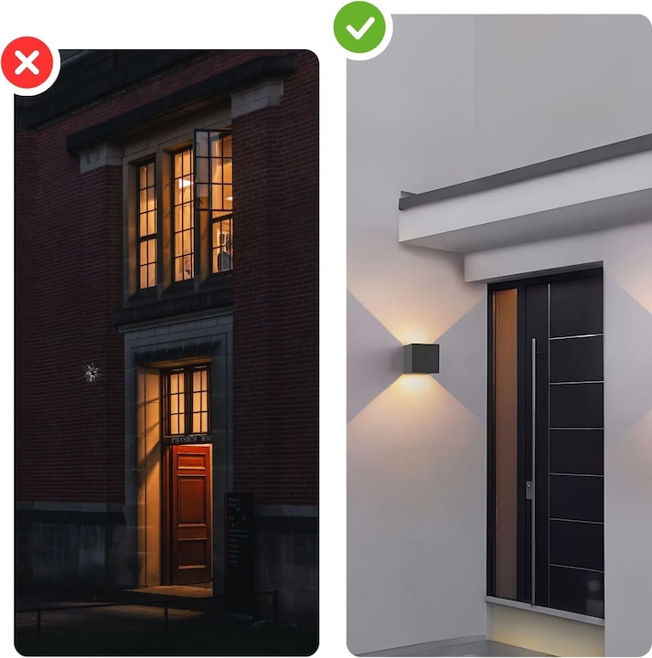 Produktbild Hermex LED-Wandleuchte Wandlampe Up-Down-Wandleuchte Fassadenleuchte Wandstrahler (1000 lm, IP65)