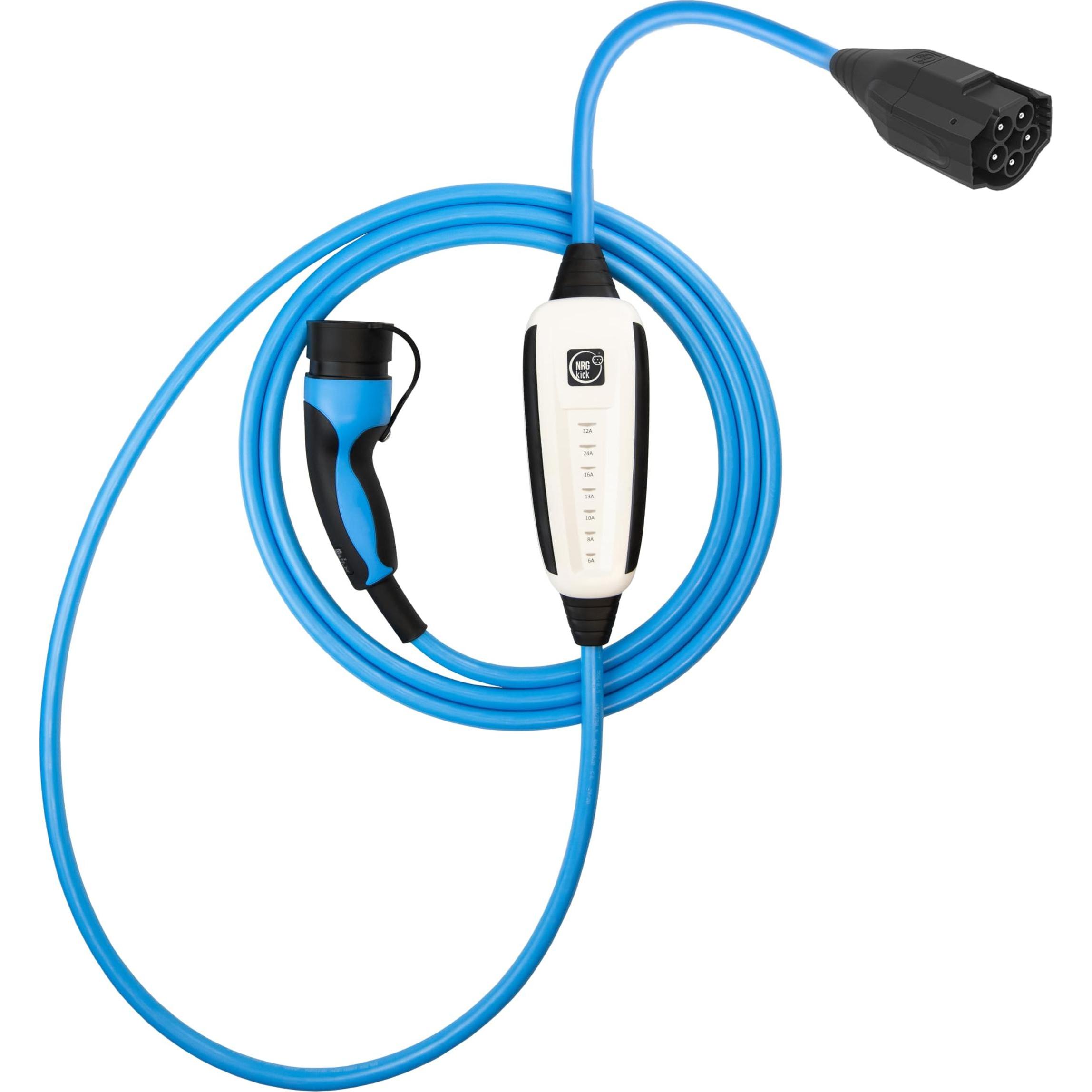 NRGkick, Elektroauto Ladestation, 32A Pure für PV-Nutzer 10m Standard WLAN (Typ 2, 22 kW, 32 A, CEE32 rot, CEE 32)