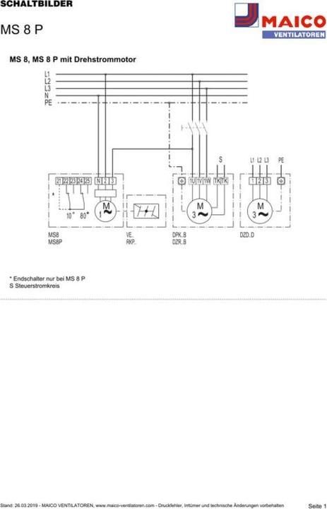 Produktbild Maico MAI MS8P Stellmotor fÃ¼r Kanalsysteme blau 100x180x65mm