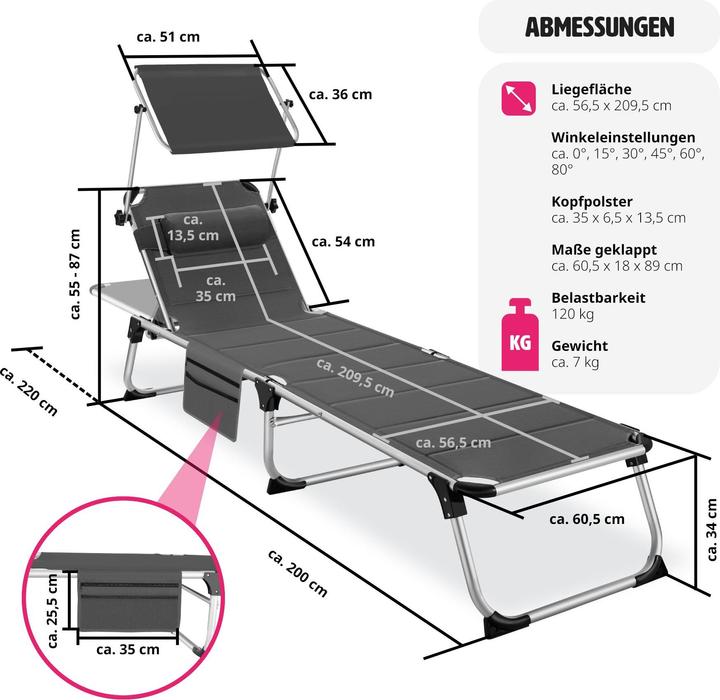 Produktbild tectake Lorella (200 cm)