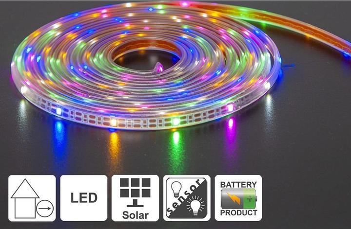 Immagine prodotto Star Trading Striscia luminosa solare a catena (RGB, 500 cm, Esterno)