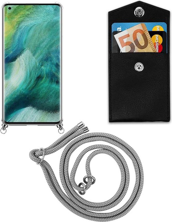 Produktbild Cadorabo TPU Handy Kette SILBER Cover
