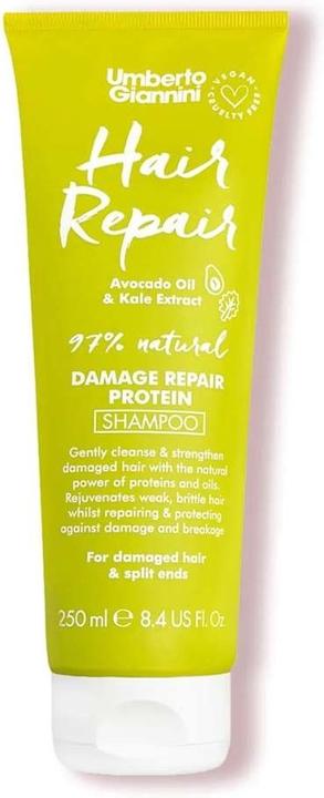 Immagine prodotto Umberto Giannini Shampoo riparatore per capelli secchi e danneggiati Vegan e Cruelty Free 250ml (Shampoo liquido)